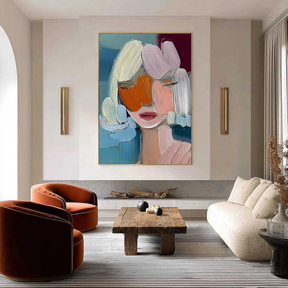 Vivid Muse – Figurative Impasto Oil Painting, view 4