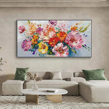Bouquet Impasto Painting – Vibrant Bouquet