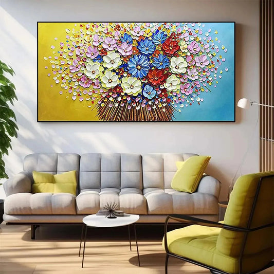 Vibrant Bouquet – Bouquet Impasto Painting, view 2