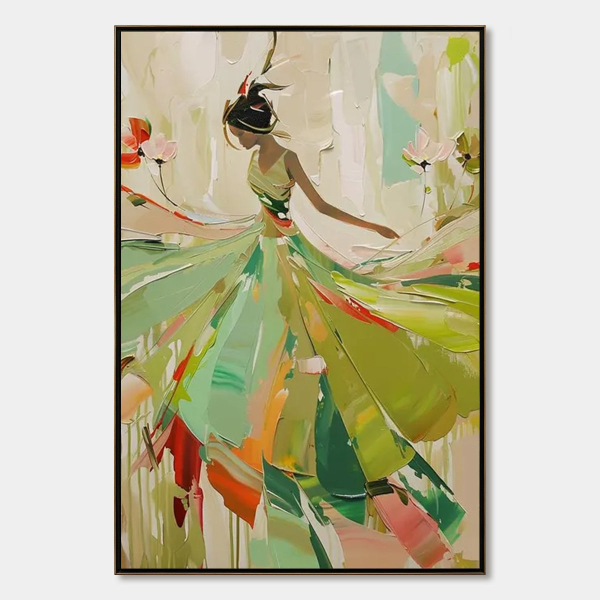 Whirlwind Of Color – Dancer Oil Painting, view 1