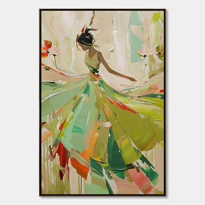 Whirlwind Of Color – Dancer Oil Painting, view 1