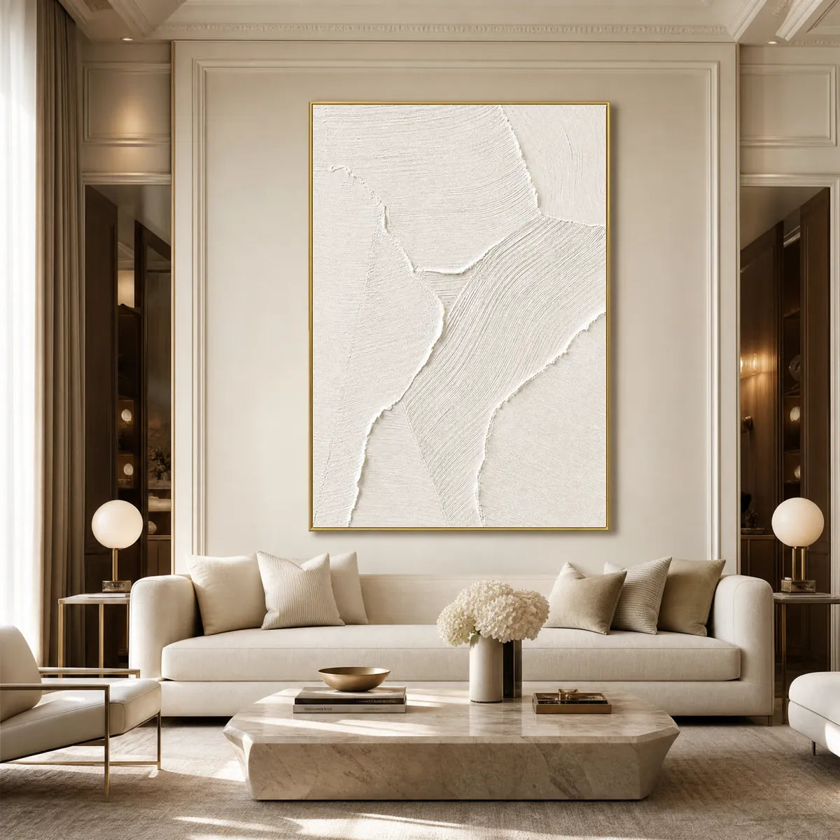Wabi-Sabi Landscape Textured Acrylic Painting – Whisper