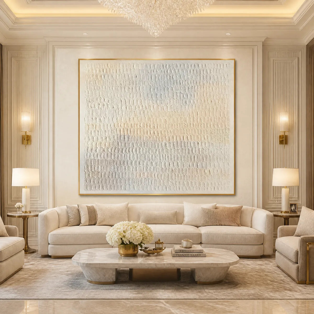 Whispered Plaster – Wabi-Sabi Abstract Oil Painting, view 2