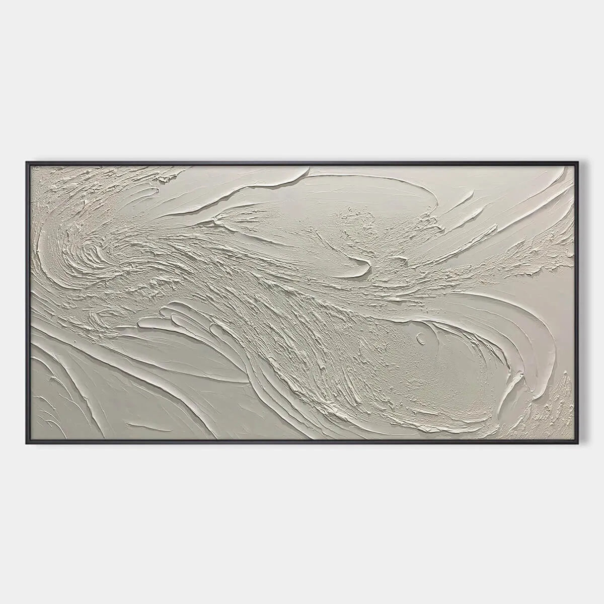 Whispering Winds – Wabi-Sabi Abstract Oil Painting, view 1
