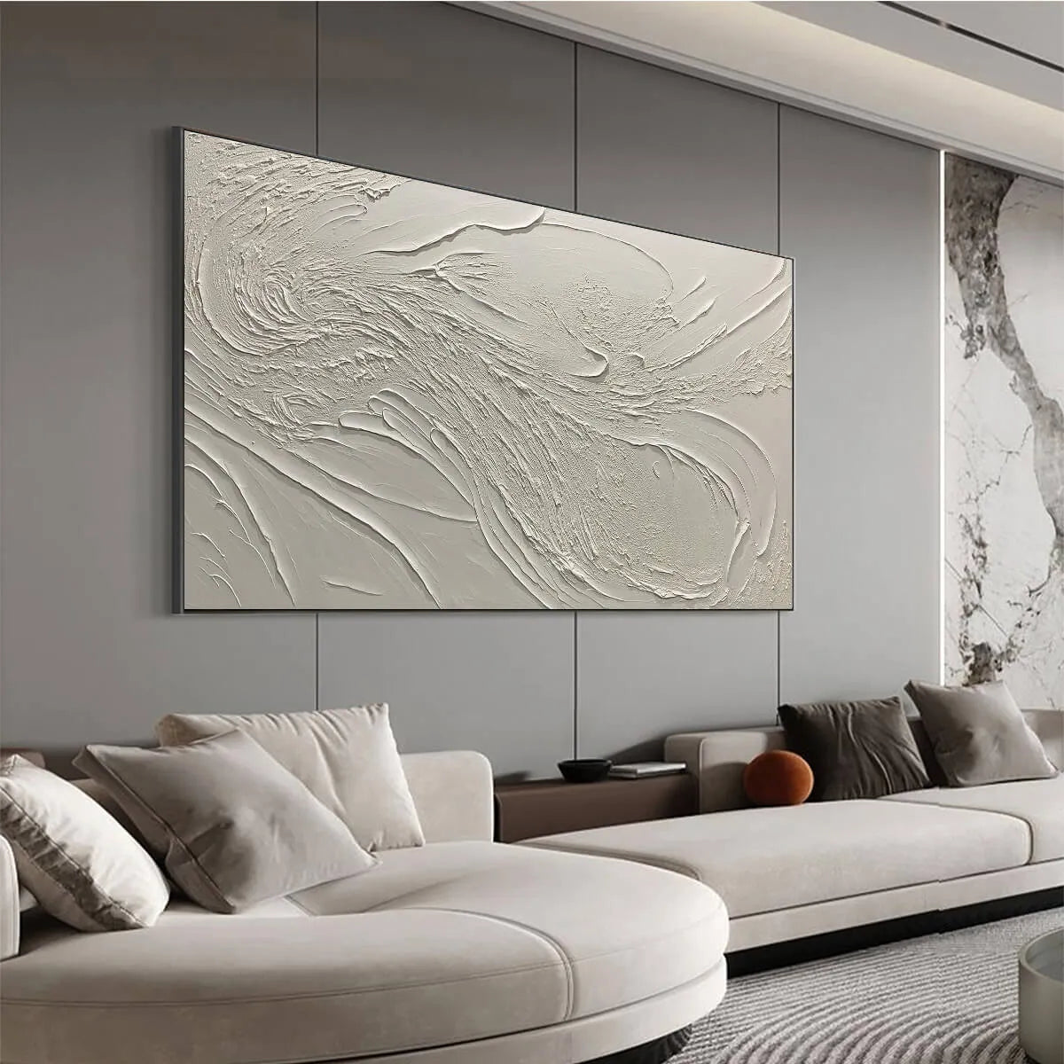 Whispering Winds – Wabi-Sabi Abstract Oil Painting, view 5