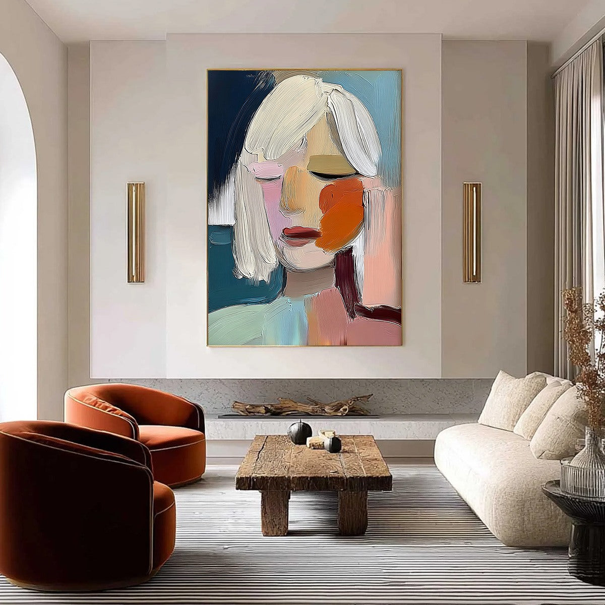 Whispers – Figurative Impasto Oil Painting, view 4