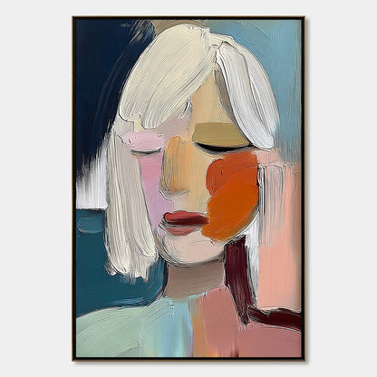 Whispers – Figurative Impasto Oil Painting, view 1