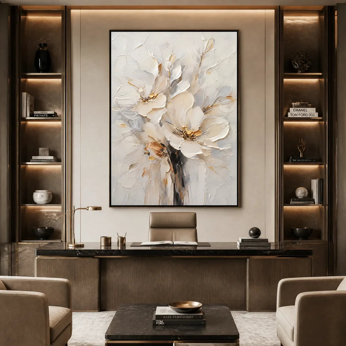 White Bloom – Floral Painting, view 4