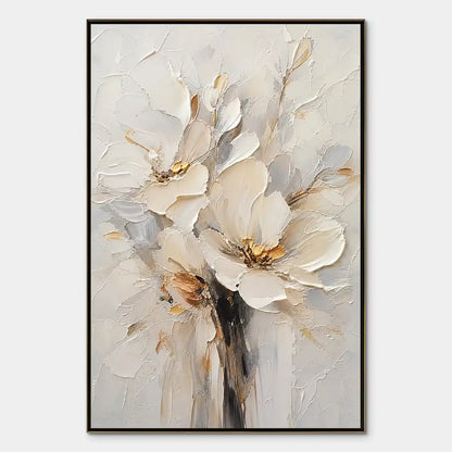 White Bloom – Floral Painting, view 1