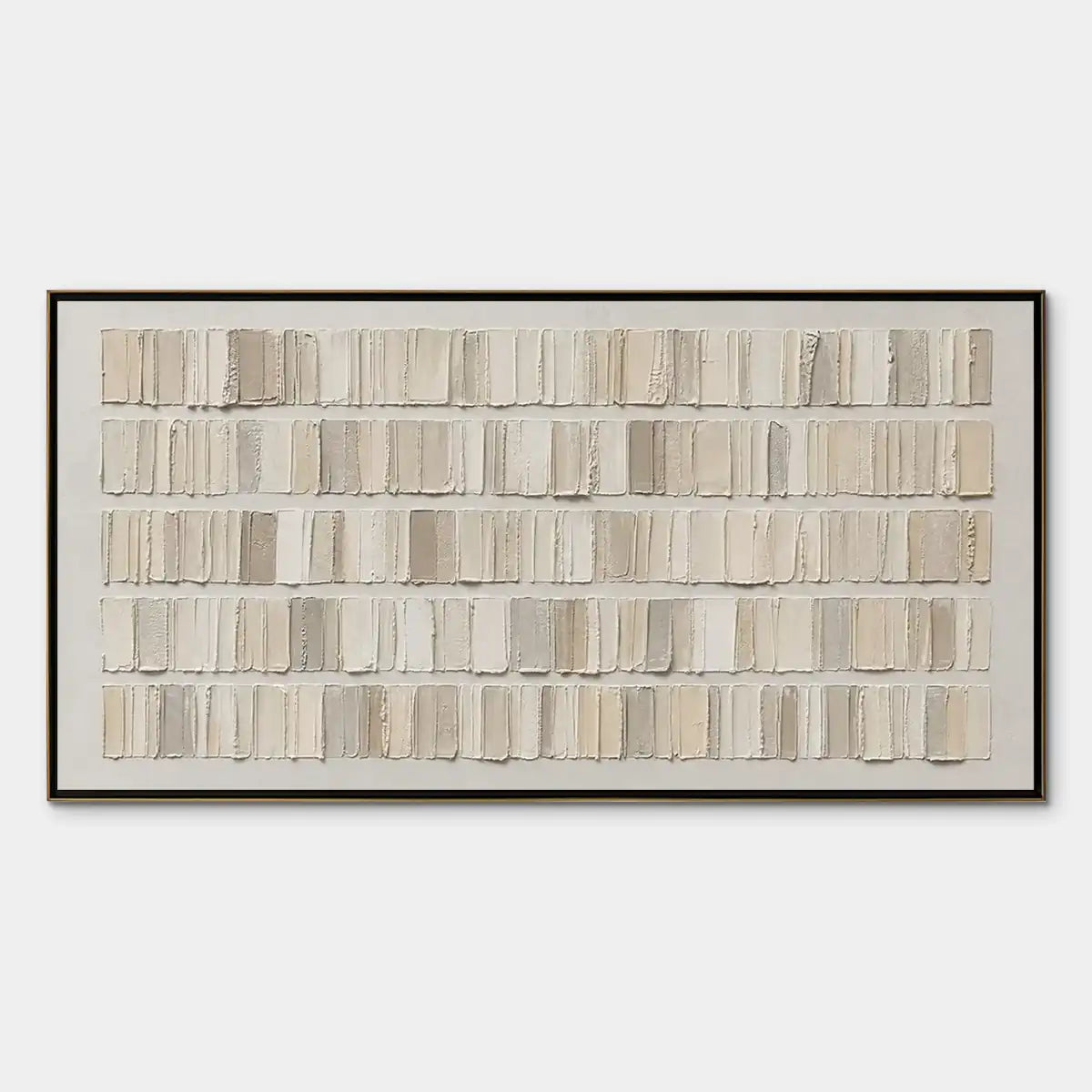 White Current – Wabi-Sabi Abstract Oil Painting, view 1