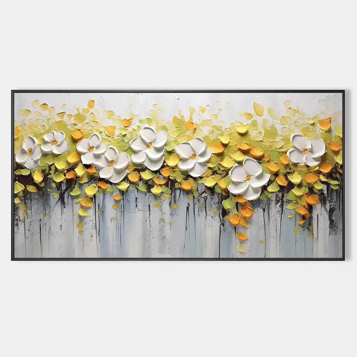 White Magnolias – Magnolia Textured Painting, view 1