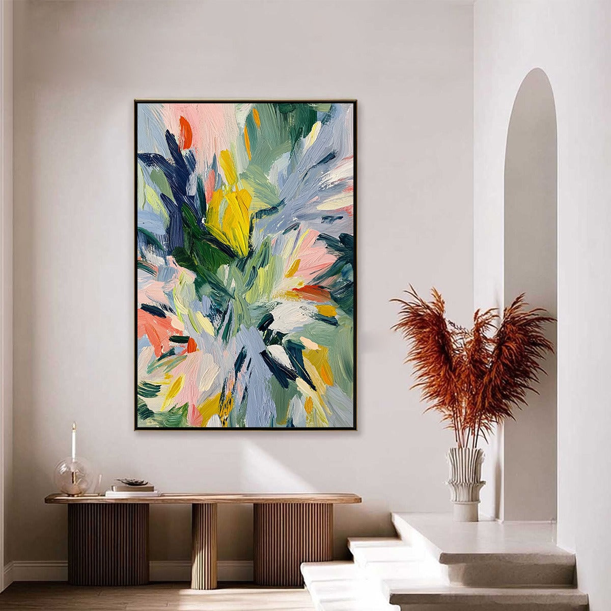 Wildflower Symphony – Wildflower Impasto Oil Painting, view 4