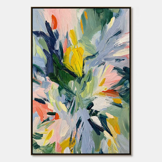 Wildflower Symphony – Wildflower Impasto Oil Painting, view 1