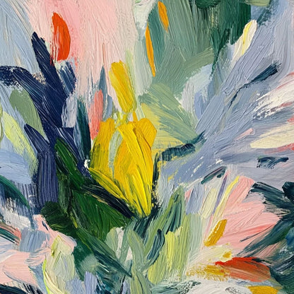 Wildflower Symphony – Wildflower Impasto Oil Painting, view 3