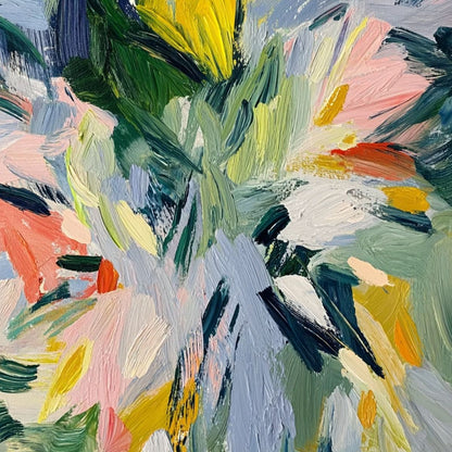 Wildflower Symphony – Wildflower Impasto Oil Painting, view 5
