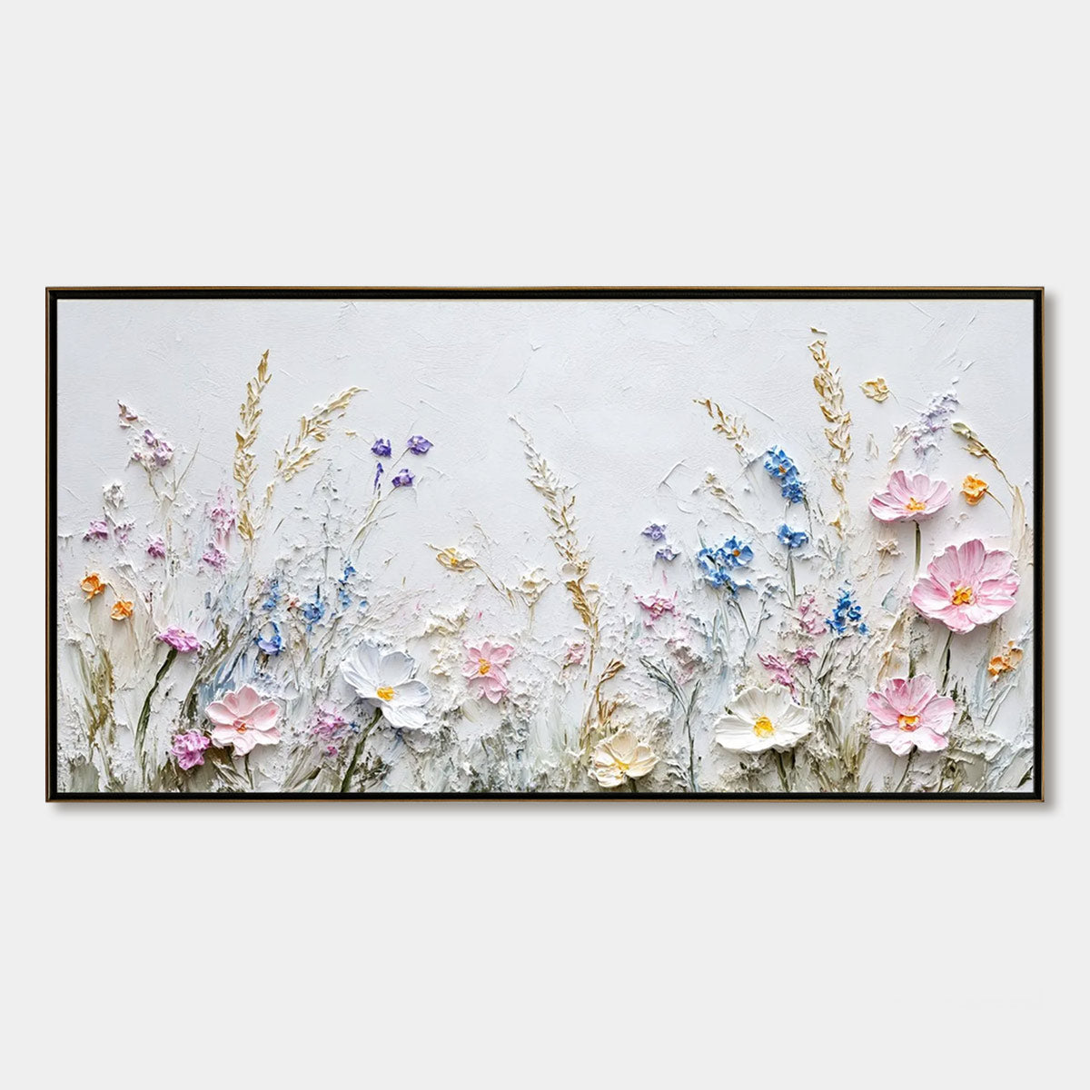 Wildflower Serenade – Wildflower Palette Knife Painting, view 1