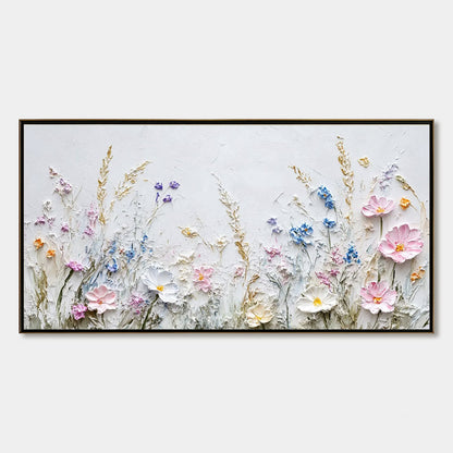 Wildflower Serenade – Wildflower Palette Knife Painting, view 1