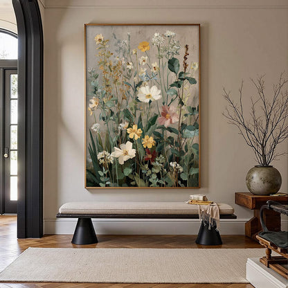 Wild Bloom Serenade – Wildflower Oil Painting, view 2