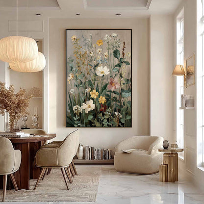 Wild Bloom Serenade – Wildflower Oil Painting, view 4