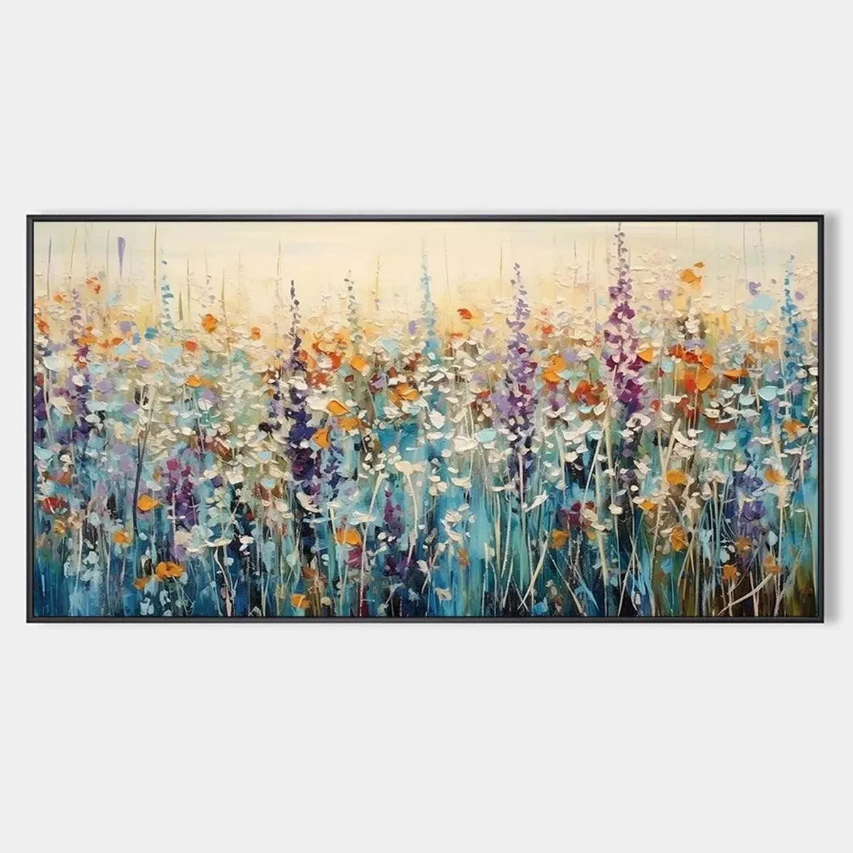 Wild Meadow – Wildflower Impasto Painting, view 1