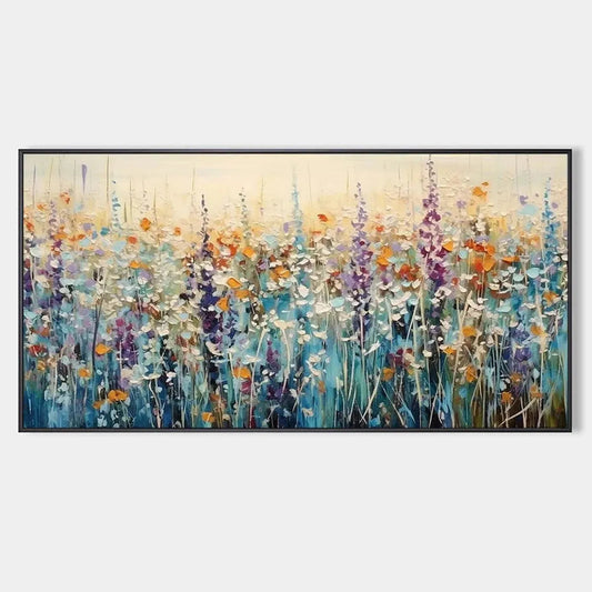 Wild Meadow – Wildflower Impasto Painting, view 1