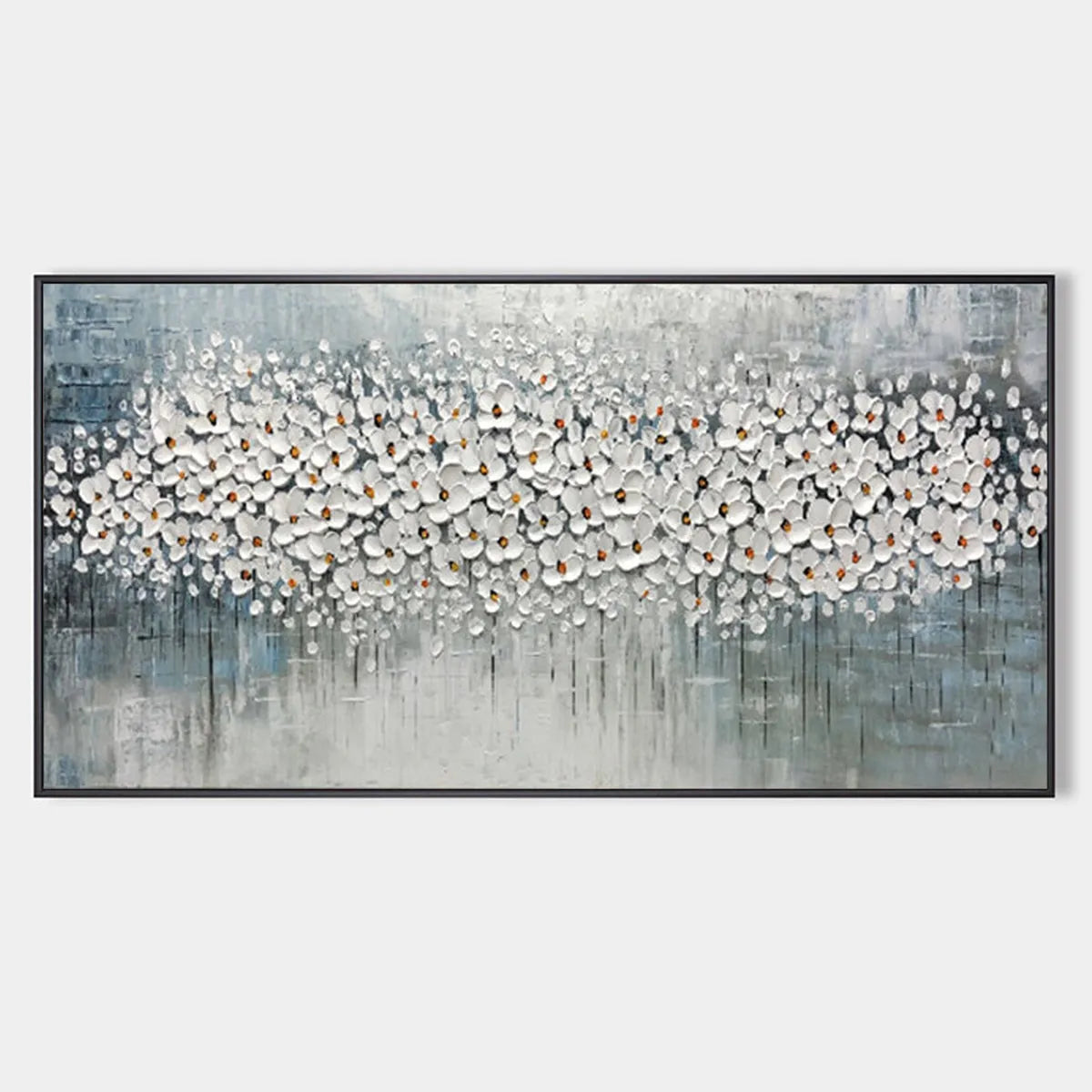 Winter Blossom – Floral Impasto Oil Painting, view 1