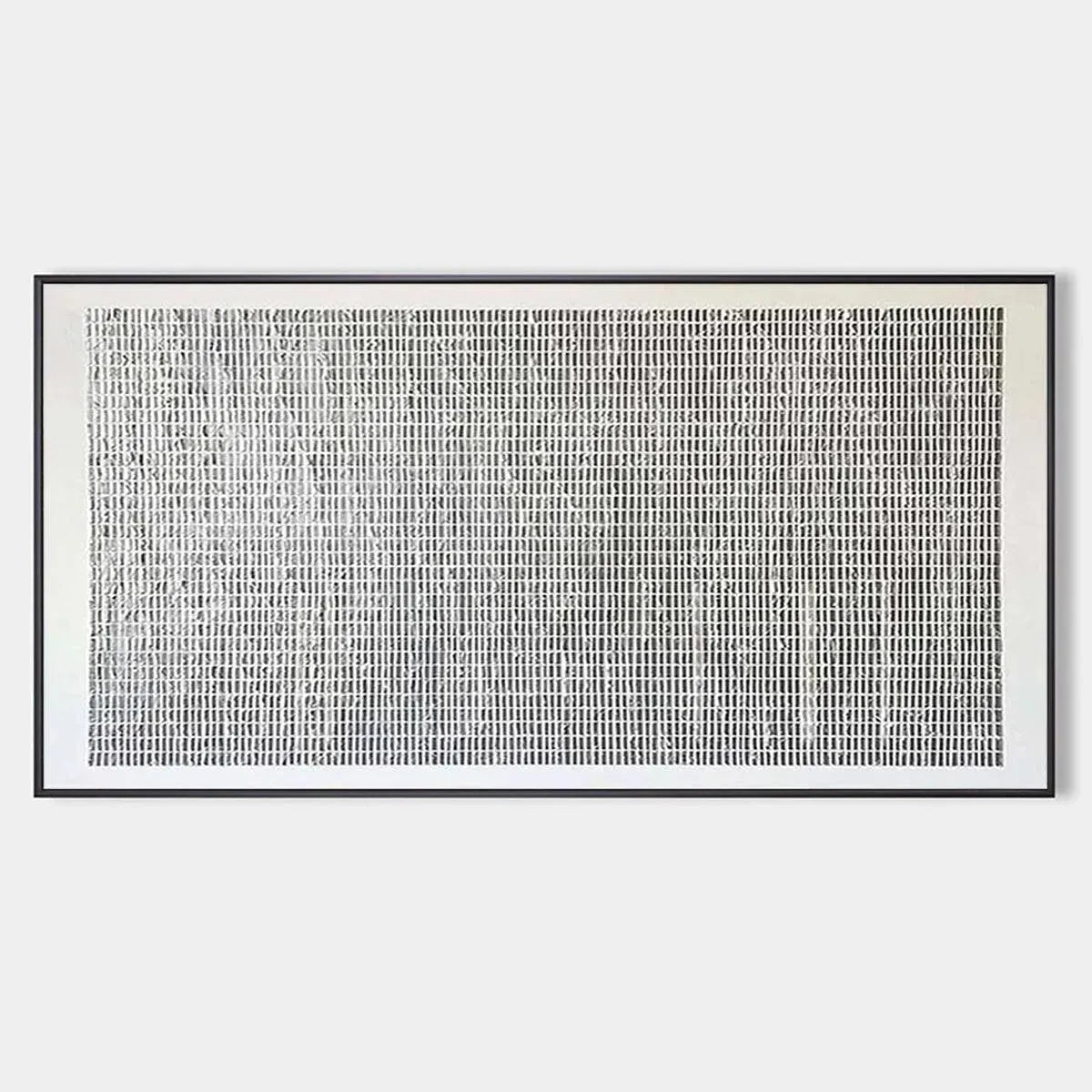 Woven Texture – Wabi-Sabi Abstract Oil Painting, view 1