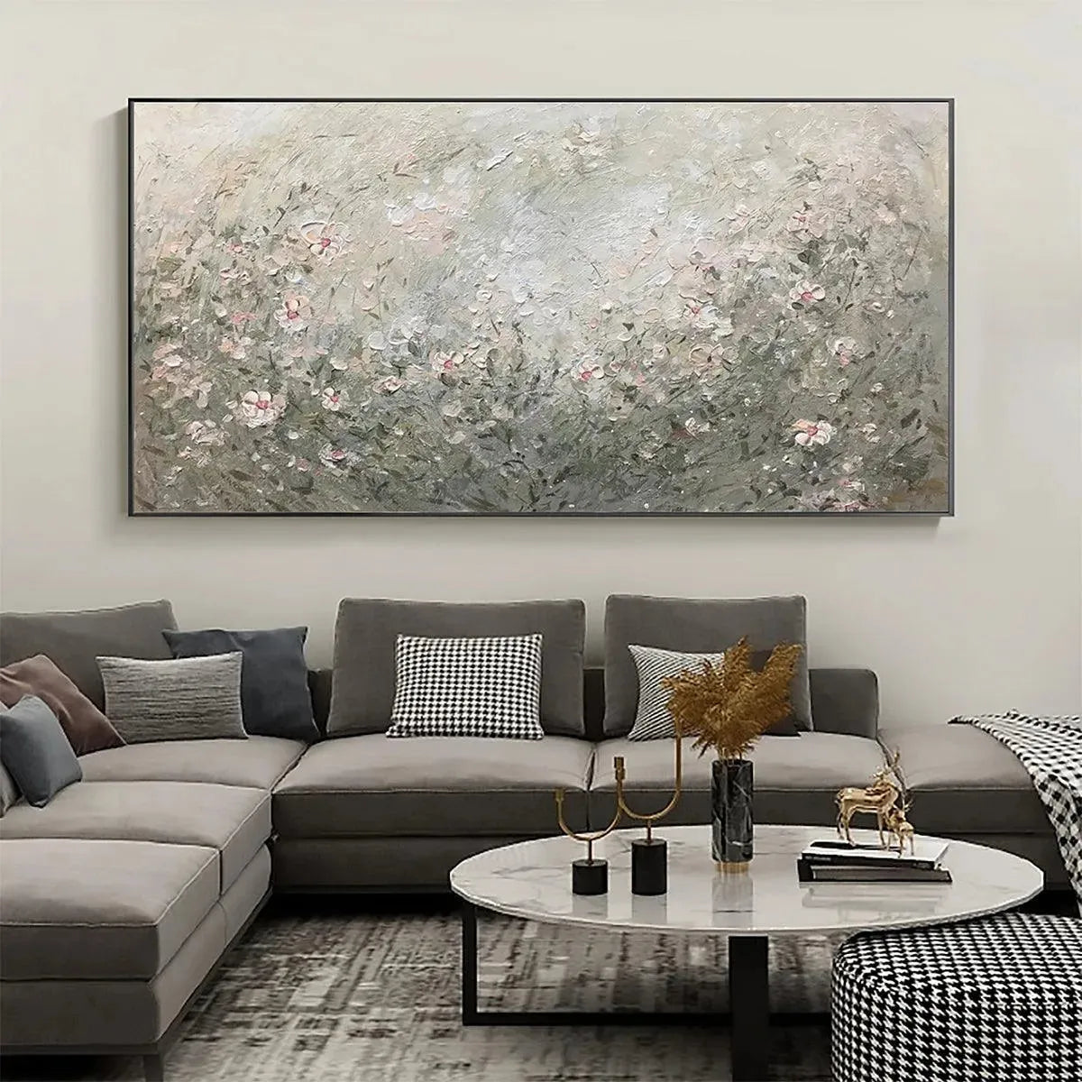 Hand-Painted Landscape Wall Art – Whispering Meadow