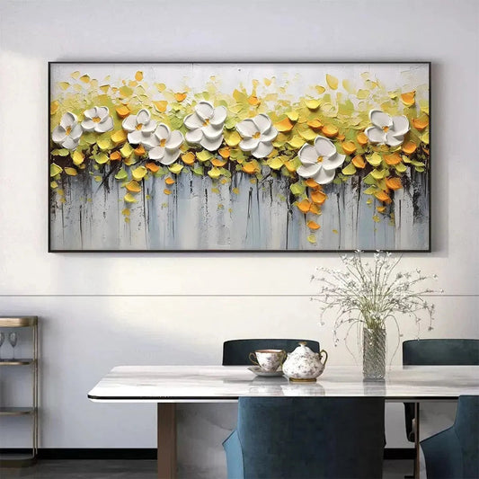 White Magnolias – Magnolia Textured Painting, view 2
