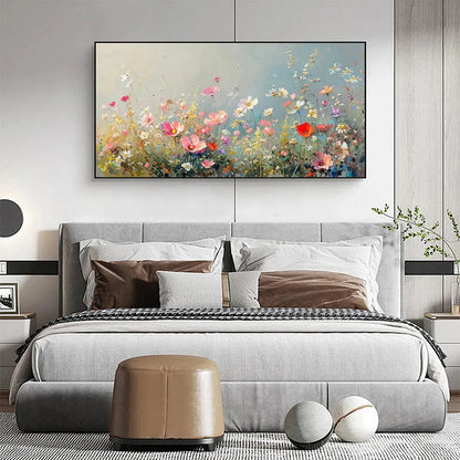 Colorful Meadow Impasto Painting – Wild Meadow