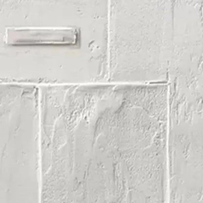 White Wabi-Sabi Abstract Textured Oil Painting – White Textured Vertical Diptych