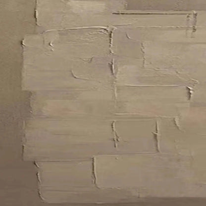 Textured Taupe Abstract – Wabi-Sabi Abstract Oil Painting, view 3