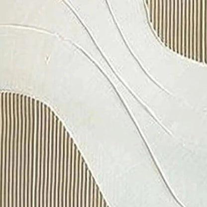 Textured White Lines Diptych – Wabi-Sabi Abstract Oil Painting, view 3
