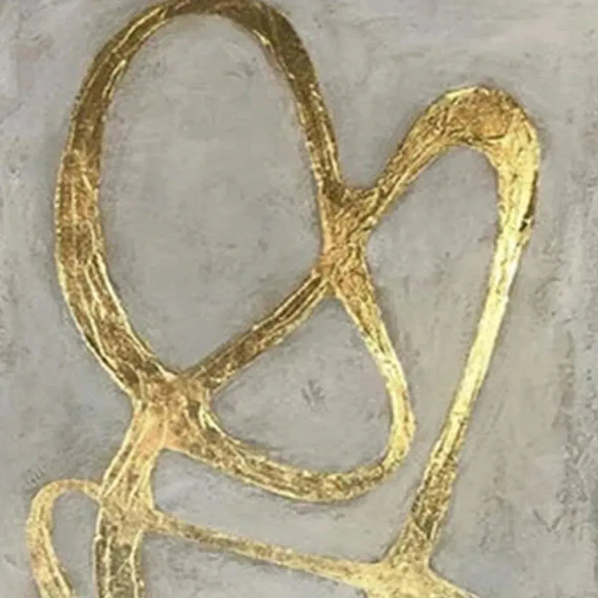 Golden Abstract Diptych – Wabi-Sabi Abstract Oil Painting, view 3