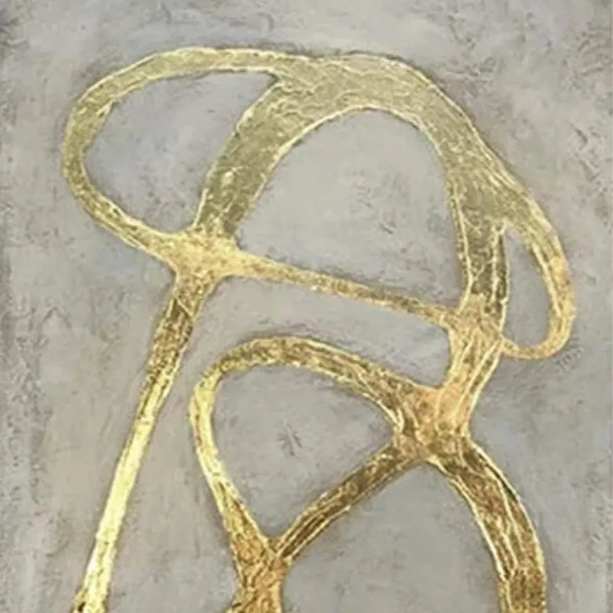 Gold Wabi-Sabi Abstract Textured Oil Painting – Golden Abstract Diptych