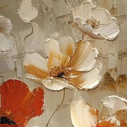 Crimson Fields – Poppy Textured Painting, view 3