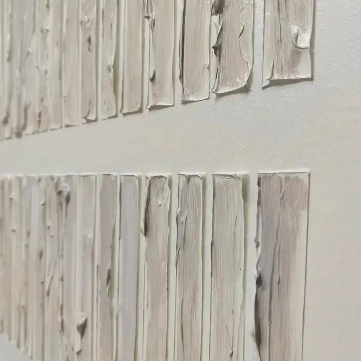 Beige Wabi-Sabi Abstract Textured Oil Painting – Textured Beige