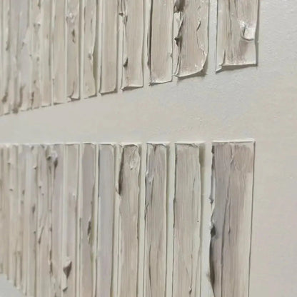 Beige Wabi-Sabi Abstract Textured Oil Painting – Textured Beige