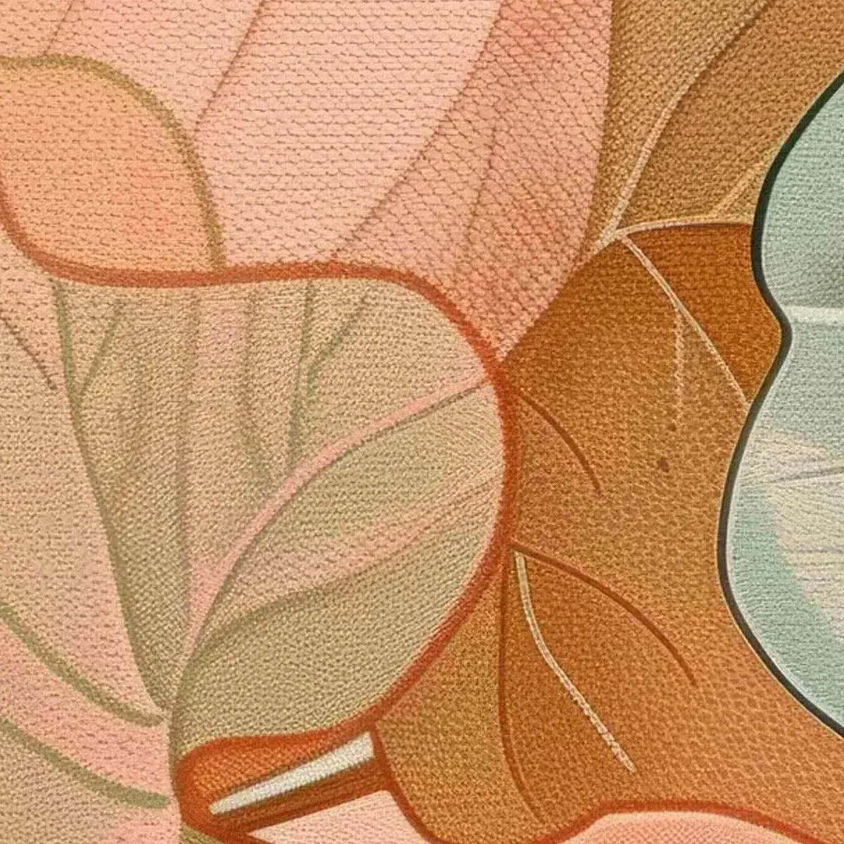 Tropical Leaf Panoramic – Tropical Leaves Painting, view 3