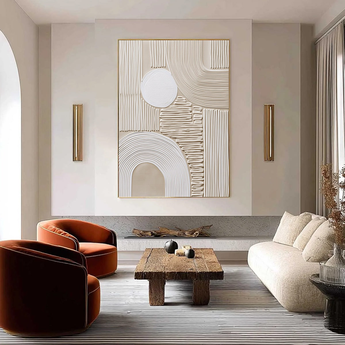 Zenith – Wabi-Sabi Abstract Oil Painting, view 2