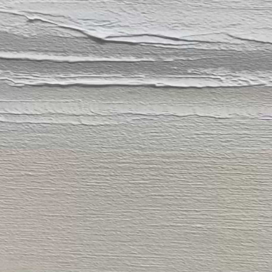 Tranquil Coast hand-painted ocean blue, ivory and soft neutral tones textured coastal landscape painting shown with gold frame