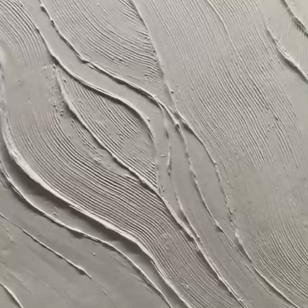 Serene Ripples – Wabi-Sabi Abstract Oil Painting, view 3
