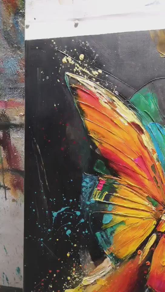 Butterfly Nebula – Celestial Oil Painting, view 4