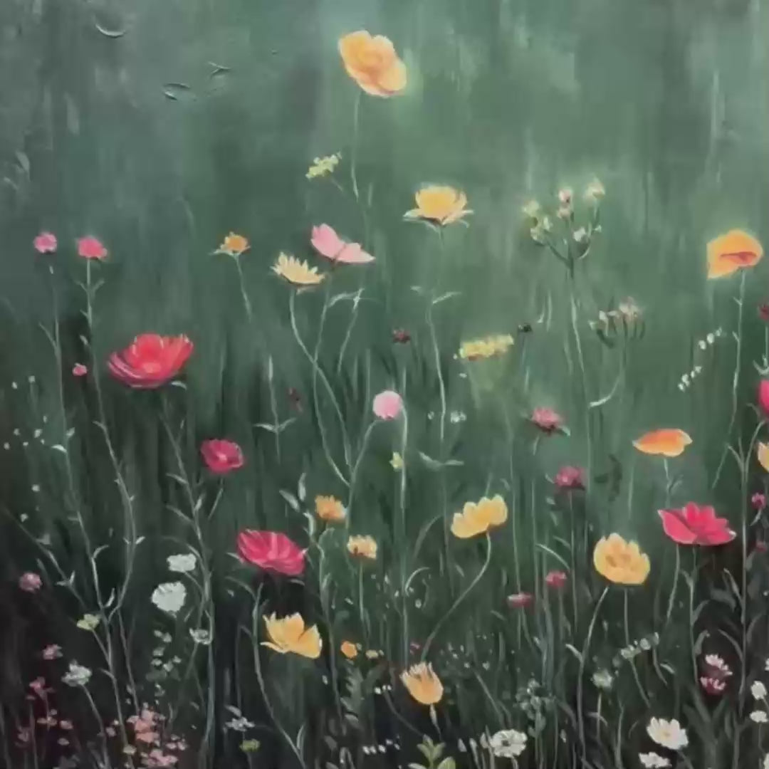 Meadow'S Embrace – Meadow Textured Painting, view 3