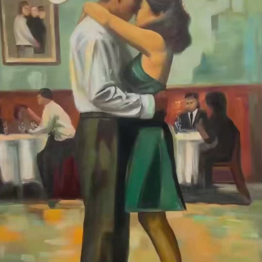 Last Dance – Couple Oil Painting, view 3