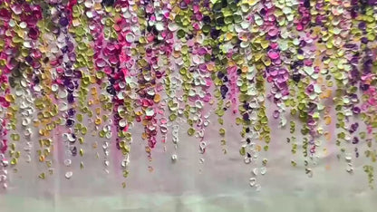 Wisteria Cascade – Wisteria Impasto Painting, view 4