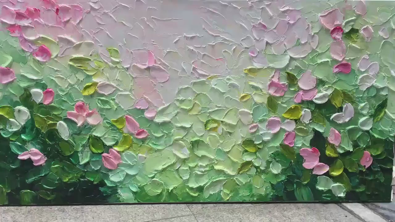 Blossom Drift – Floral Impasto Painting, view 3