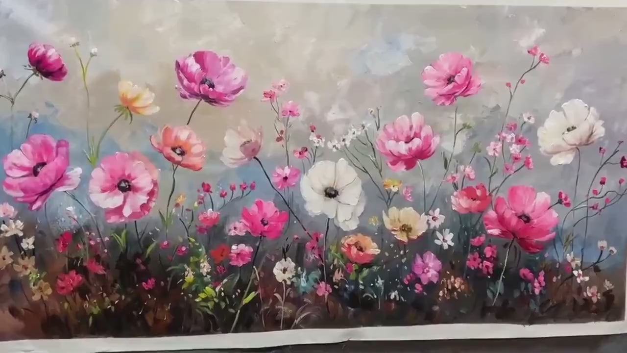 Summer Bloom – Floral Impasto Painting, view 3