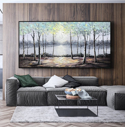 Abstract River Landscape Wall Art