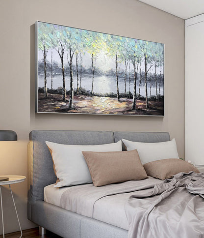 Abstract River Landscape Wall Art